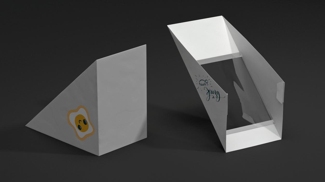 3D Medium Design Sandwich Box