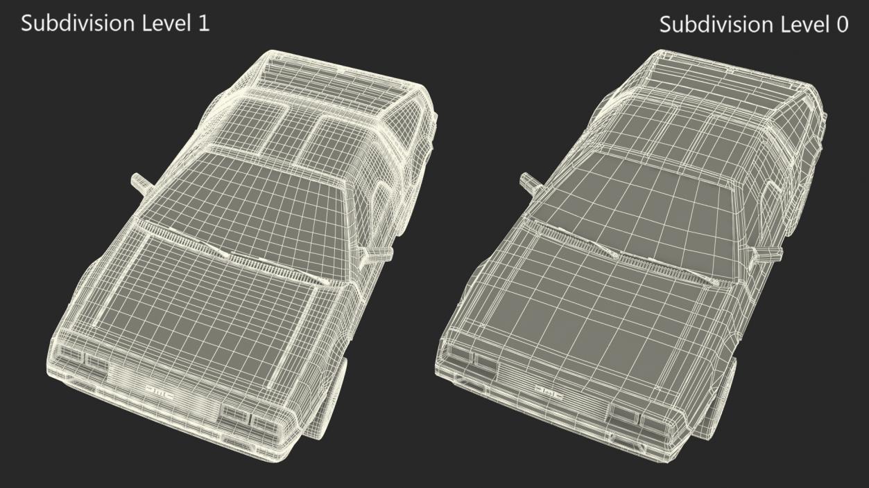 3D DeLorean DMC-12 Simple Interior