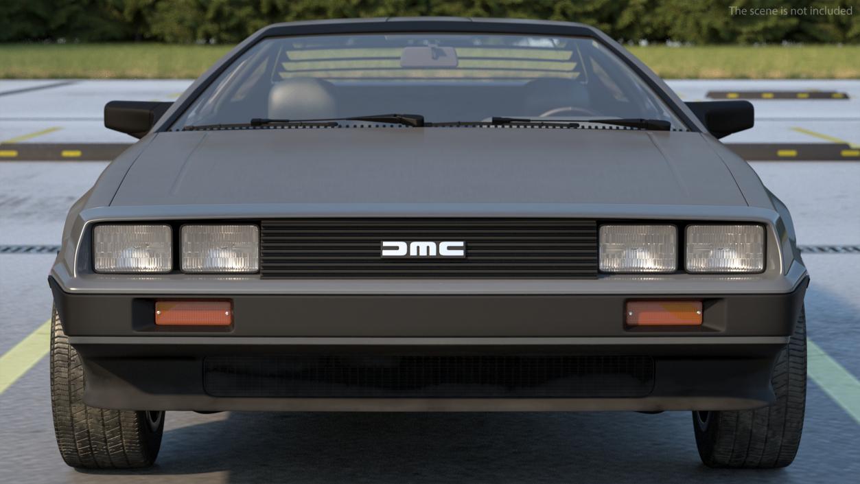 3D DeLorean DMC-12 Simple Interior