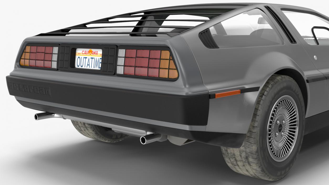 3D DeLorean DMC-12 Simple Interior