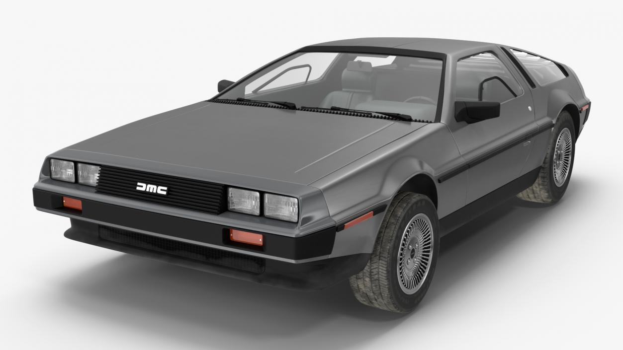 3D DeLorean DMC-12 Simple Interior