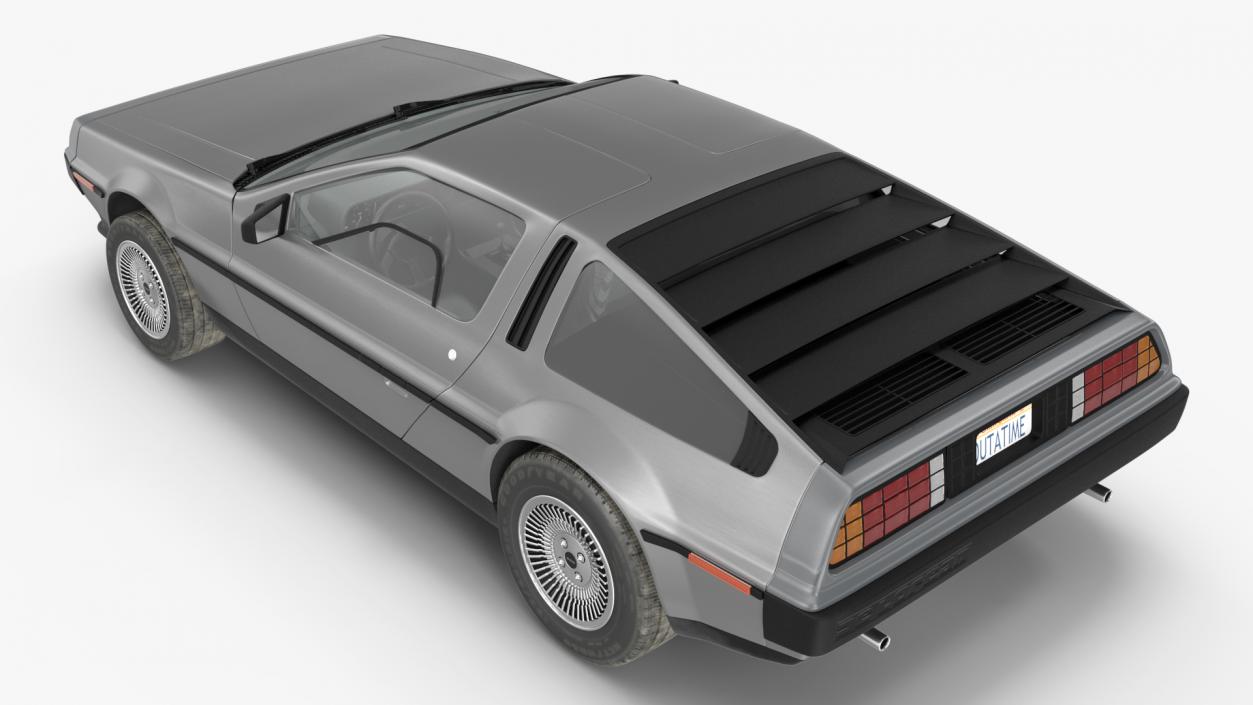 3D DeLorean DMC-12 Simple Interior