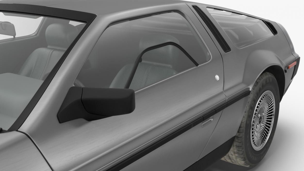 3D DeLorean DMC-12 Simple Interior