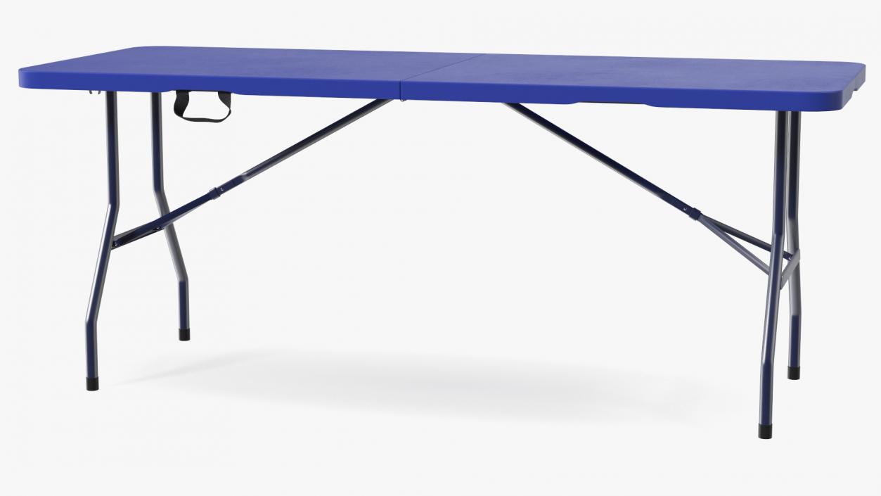 Blue Adjustable Folding Table 3D model