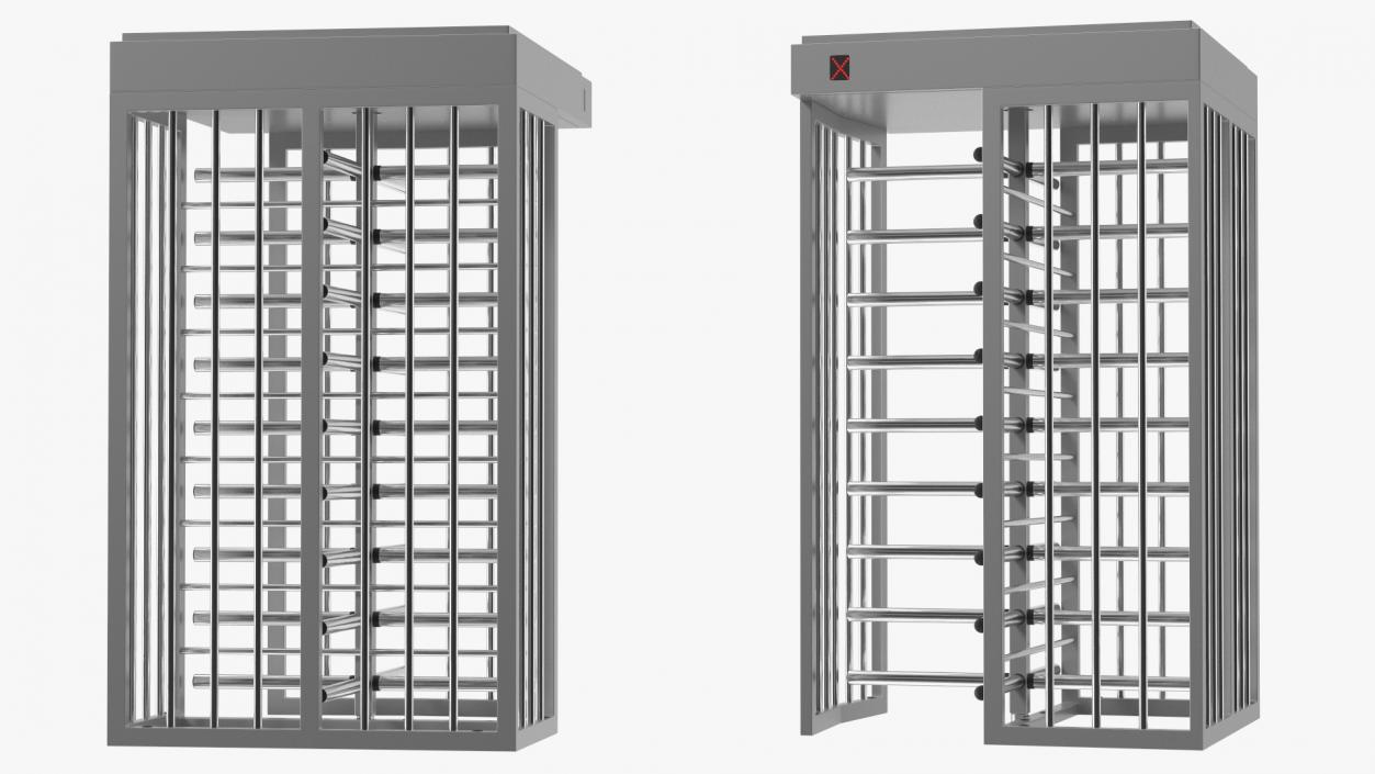 3D model Full Height Security Turnstile