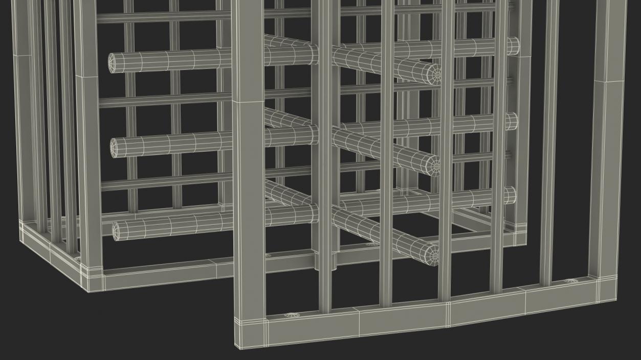 3D model Full Height Security Turnstile