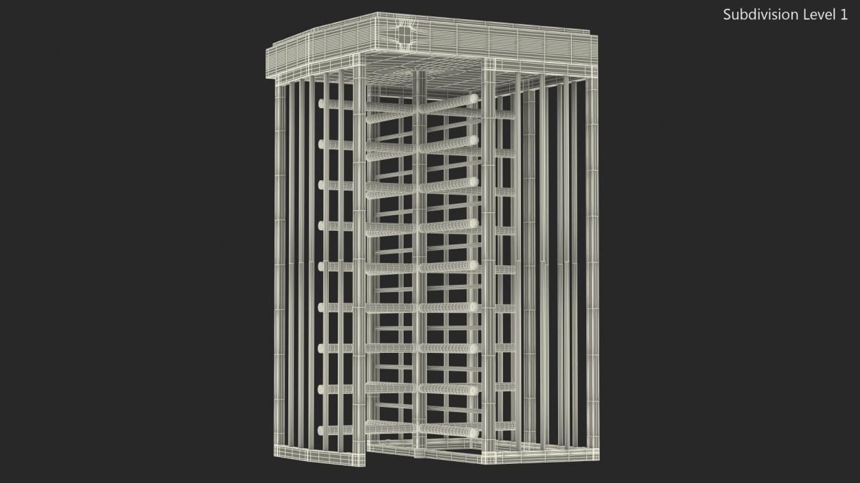 3D model Full Height Security Turnstile