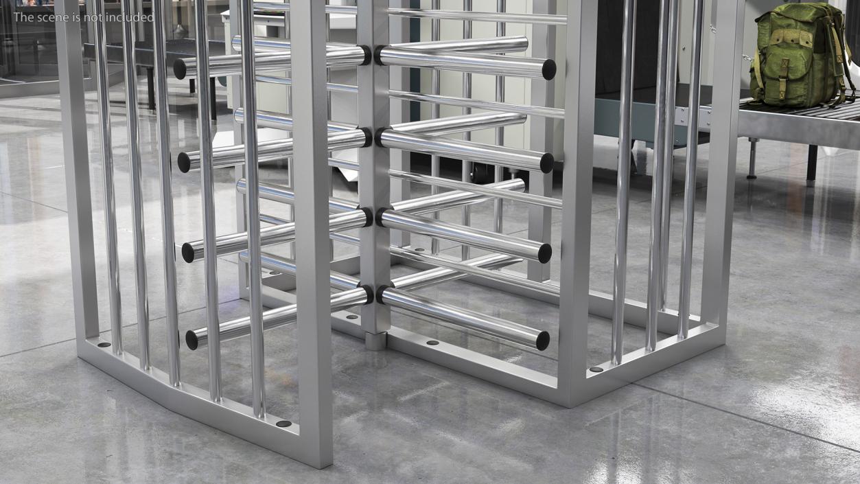 3D model Full Height Security Turnstile