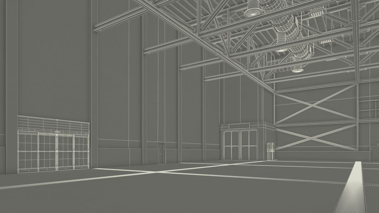 Interior Exhibition Hall 3D model