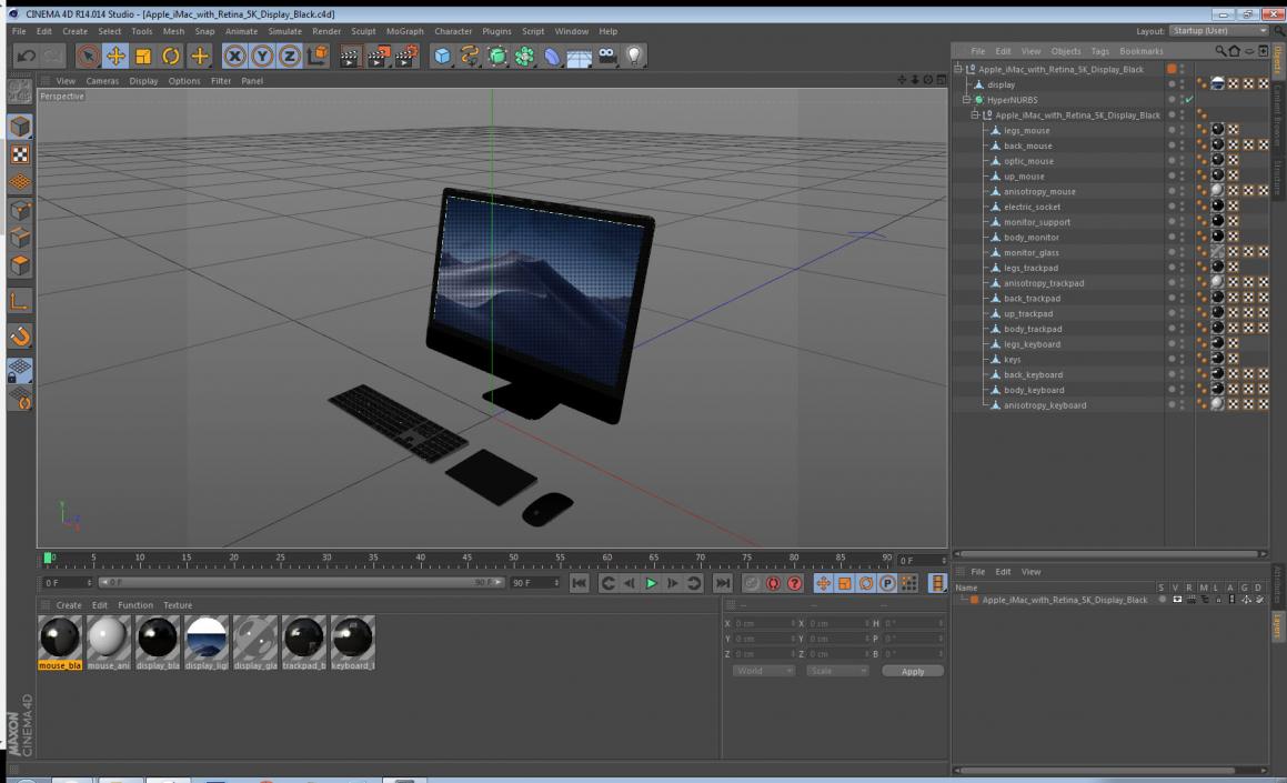 Apple iMac with Retina 5K Display Black 3D model