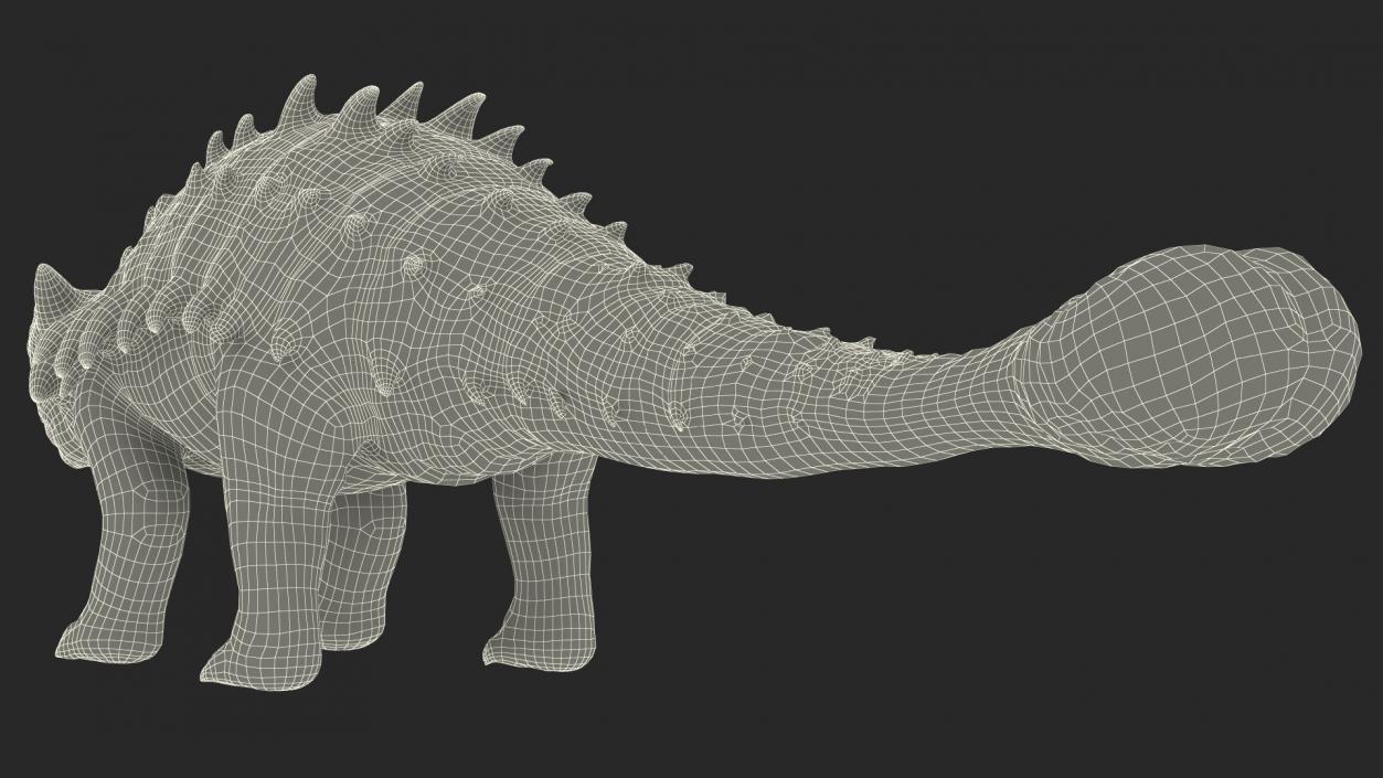 3D model Ankylosaurus from Desert Habitats Rigged