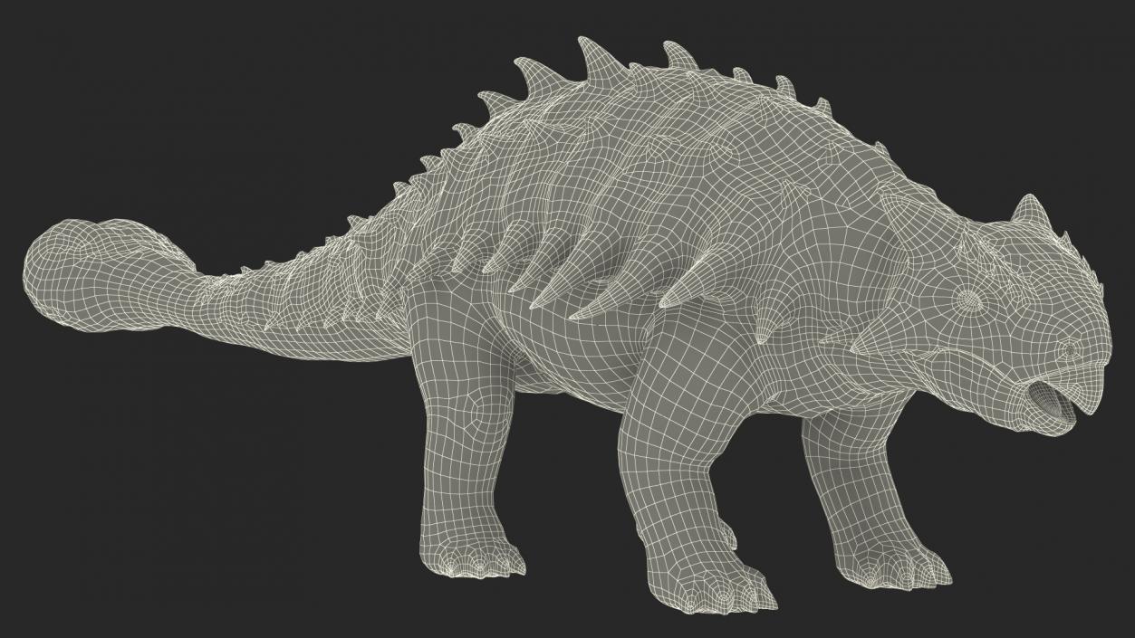 3D model Ankylosaurus from Desert Habitats Rigged