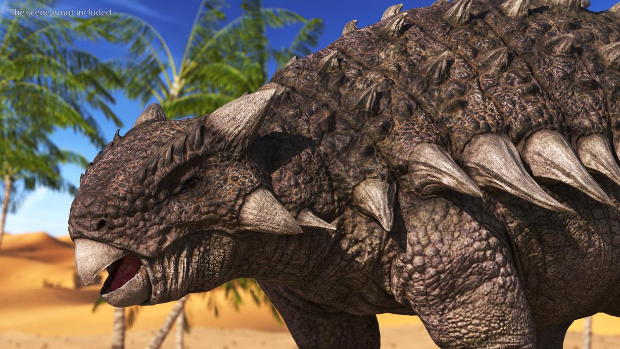 3D model Ankylosaurus from Desert Habitats Rigged