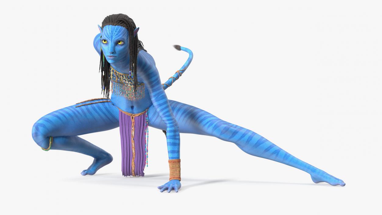 3D model Neytiri Avatar Rigged for Maya