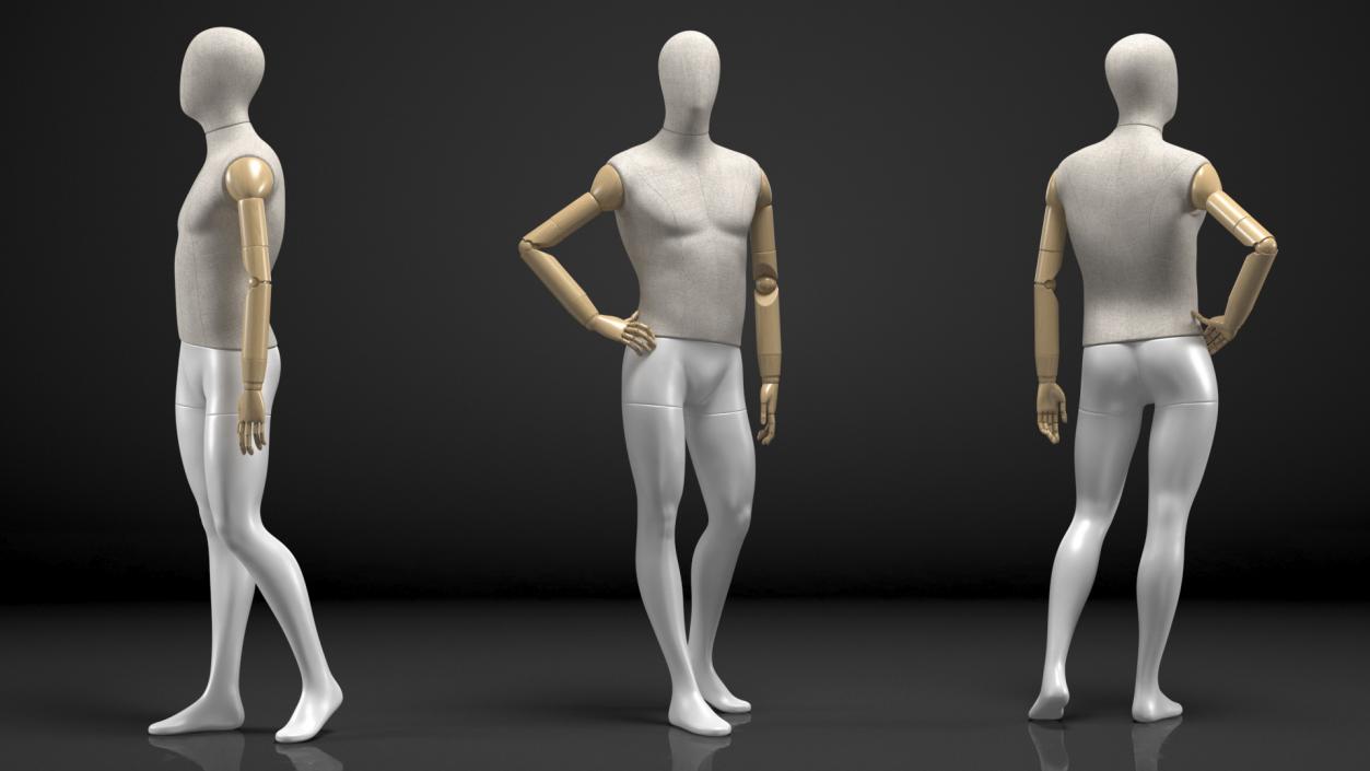 Flexible Manikin Stand Pose 3D