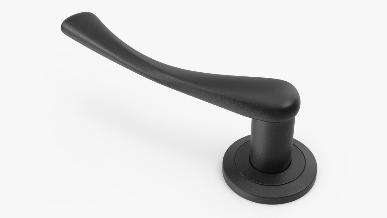 Black Arc Door Handles 3D