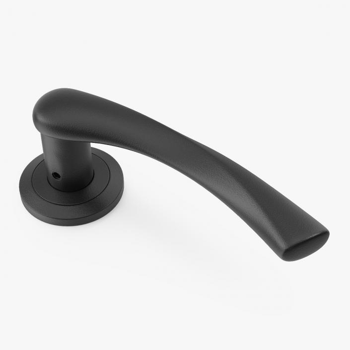 Black Arc Door Handles 3D