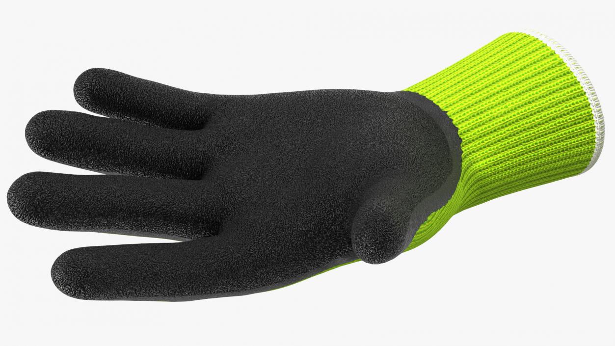 Safety Work Gloves Green 3D model