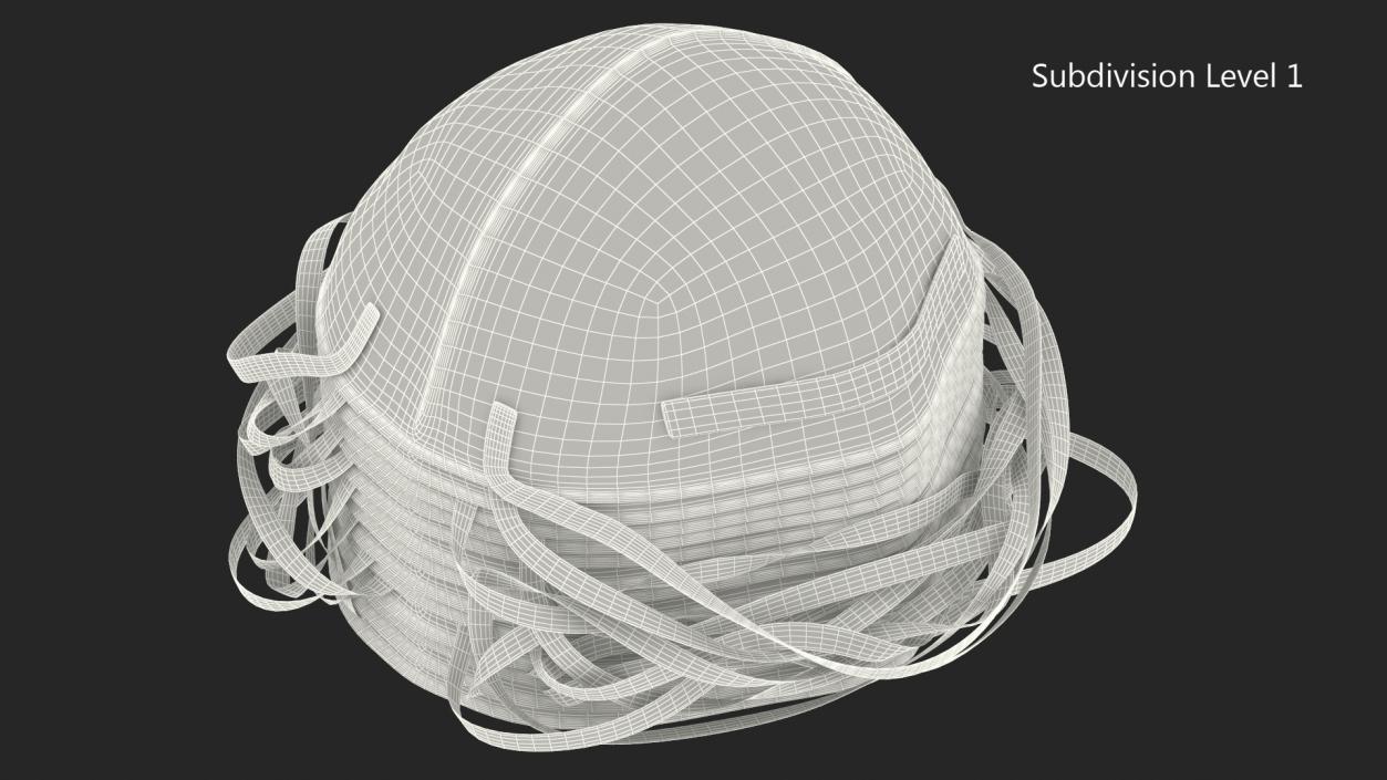 3D N95 3M 8210 Respirator Mask Stack model