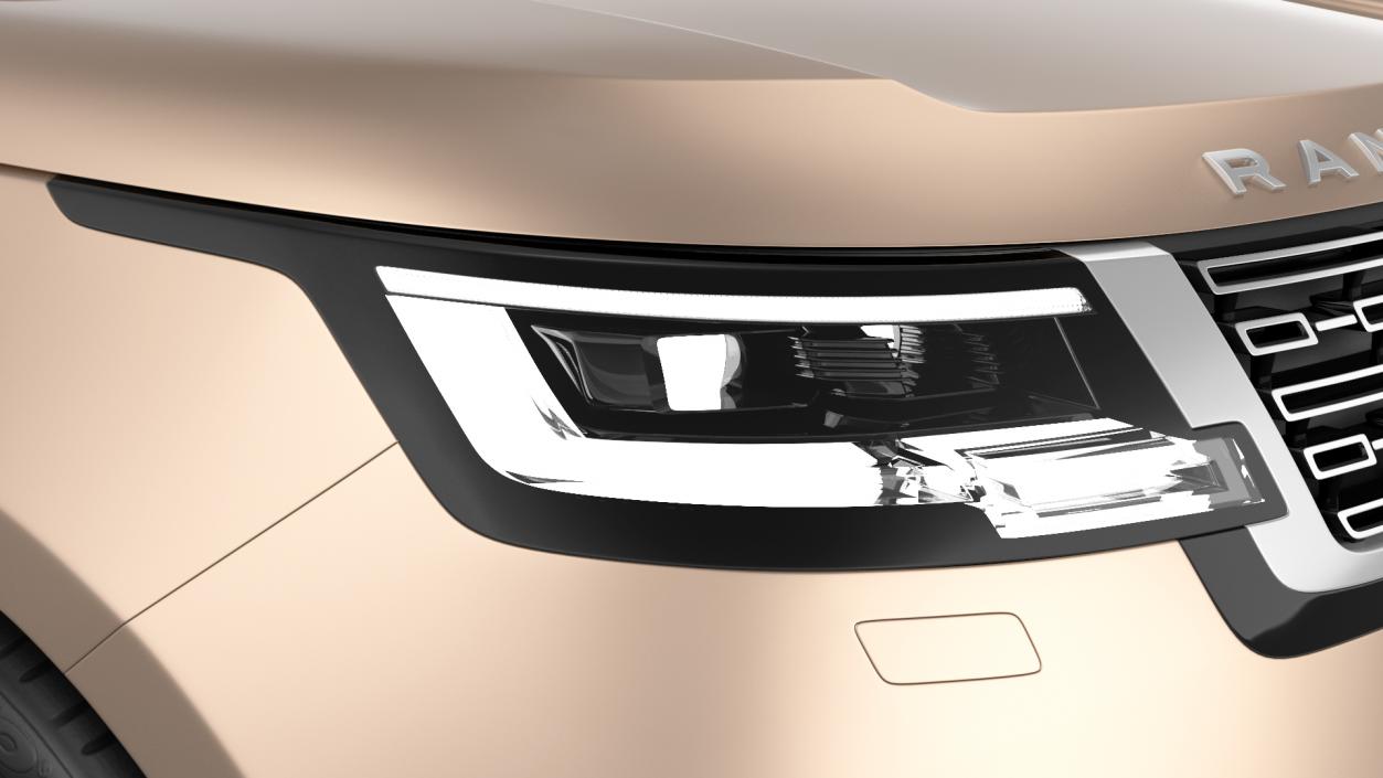 3D Range Rover 2022 Lights On