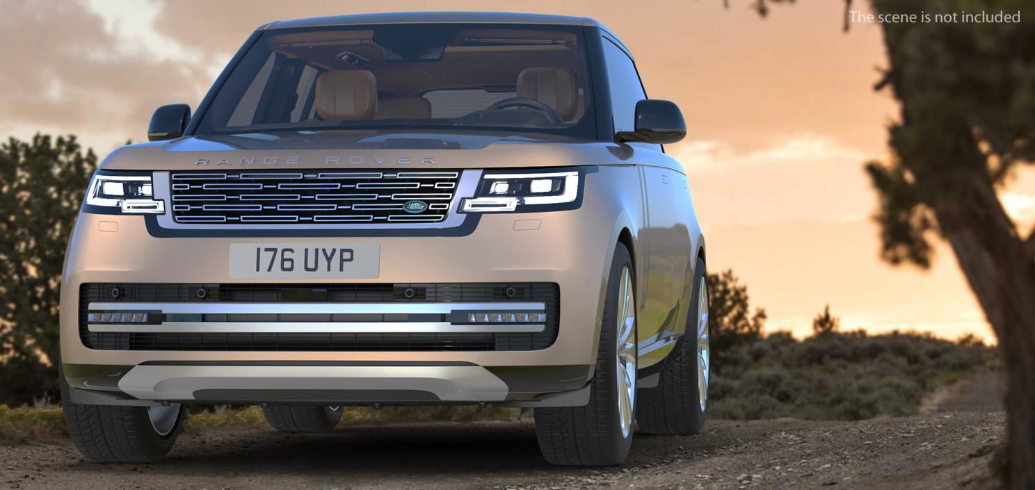 3D Range Rover 2022 Lights On