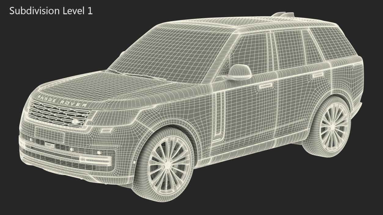 3D Range Rover 2022 Lights On