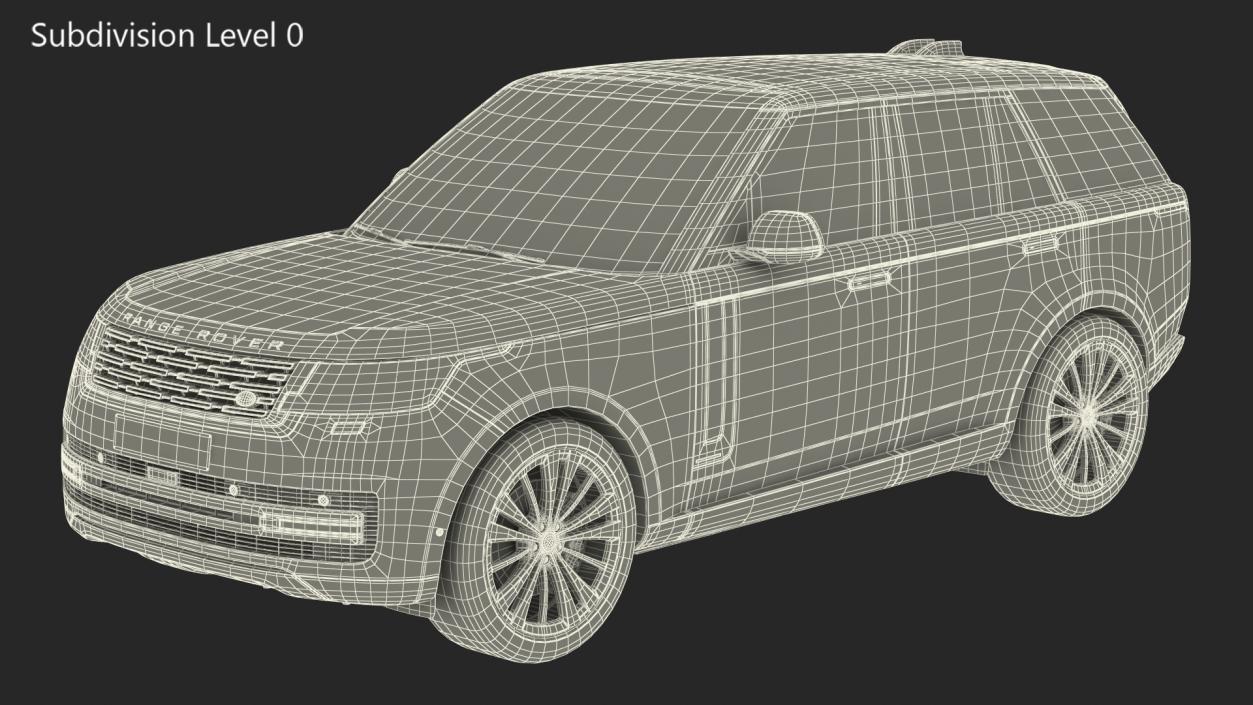 3D Range Rover 2022 Lights On