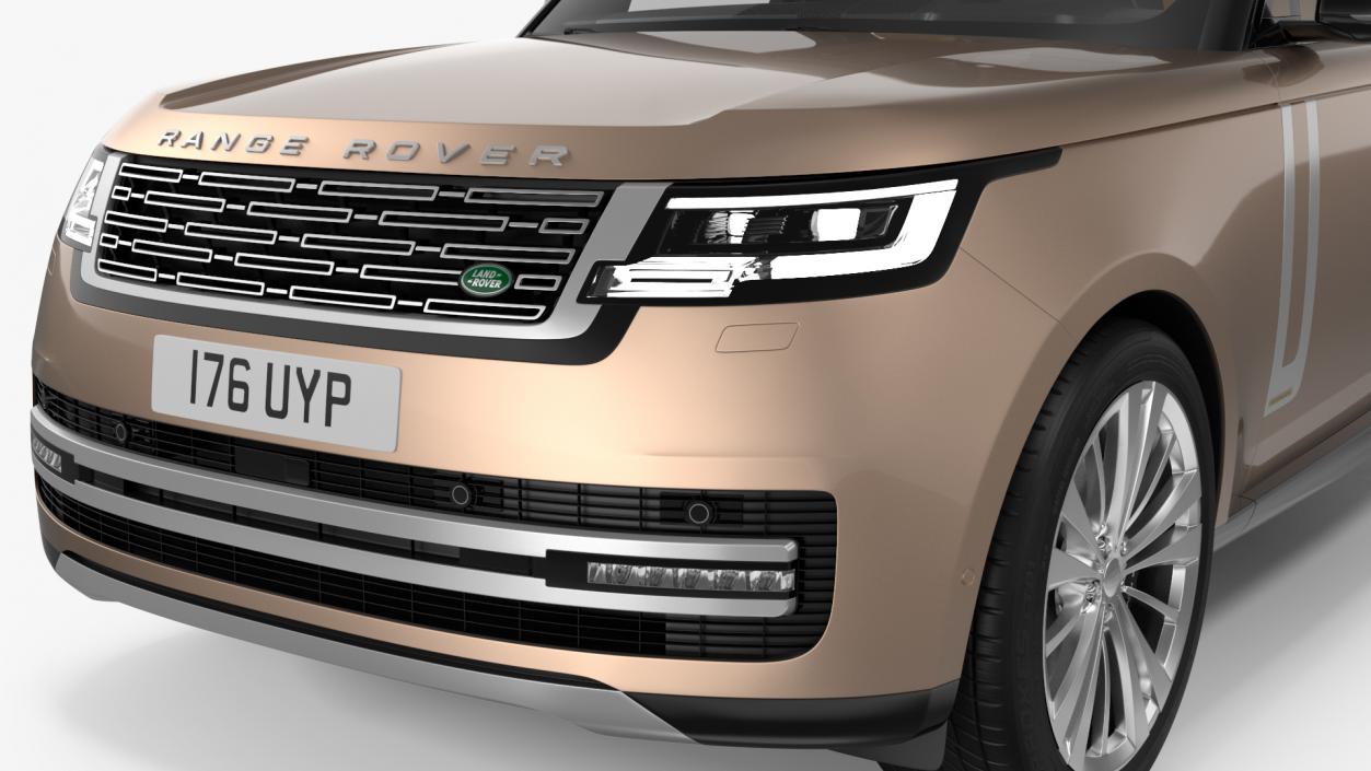 3D Range Rover 2022 Lights On