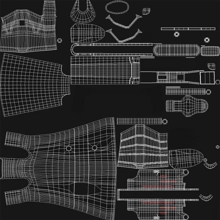 3D MP5A3 with Retractable Stock model