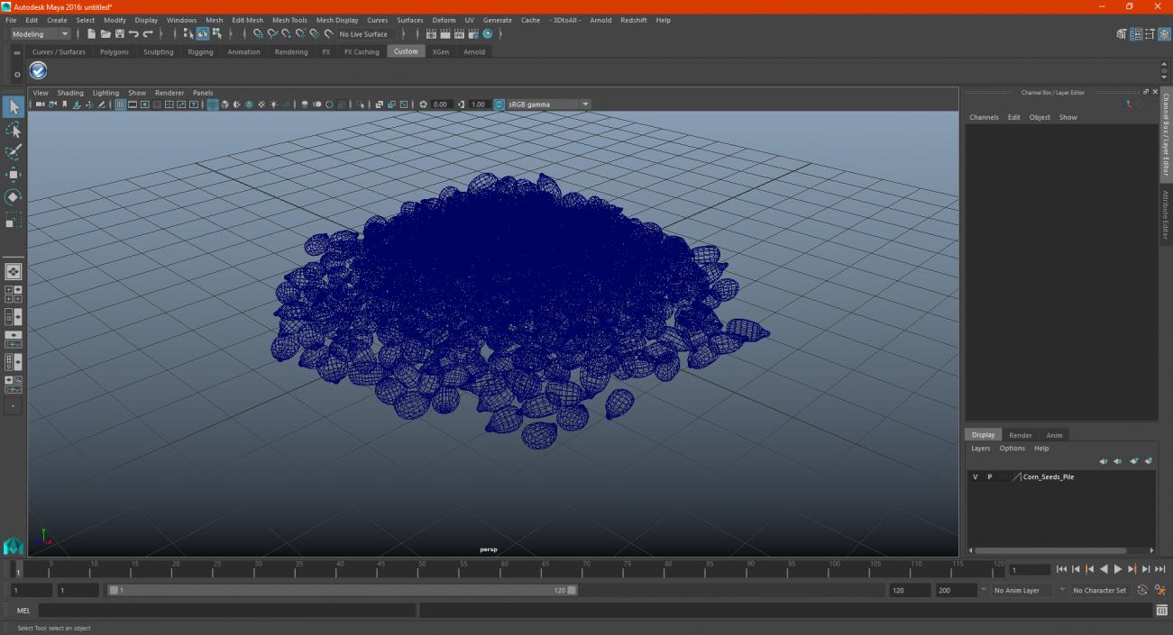 3D model Corn Seeds Pile