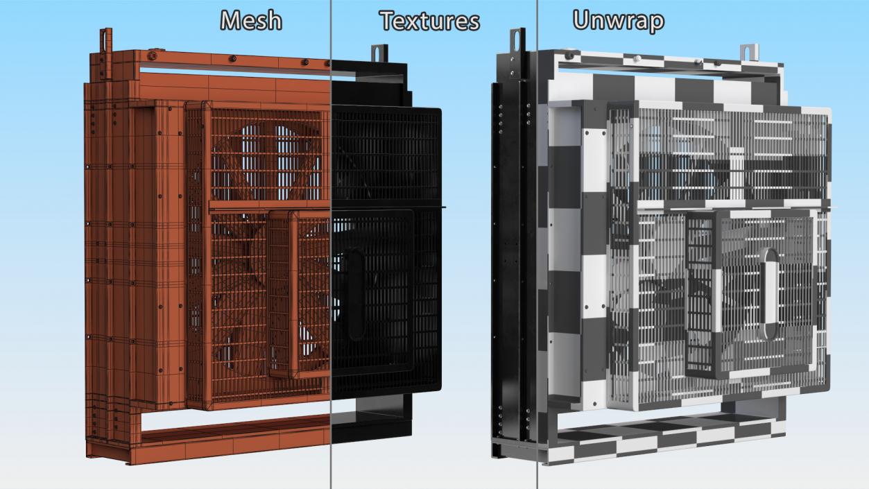 3D Diesel Generator Cooling System 2 model