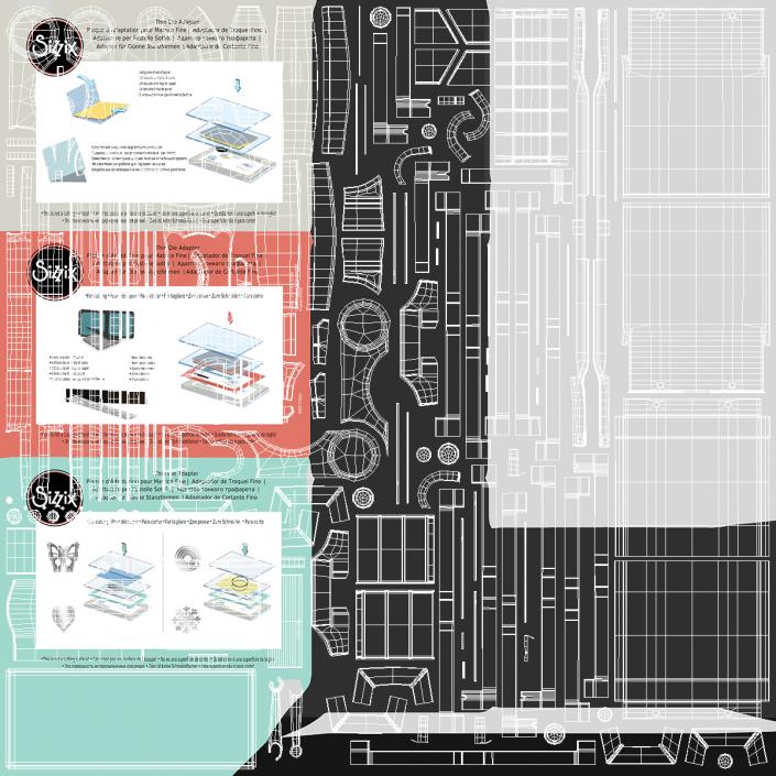 3D model Big Shot Machine Sizzix with Accessories