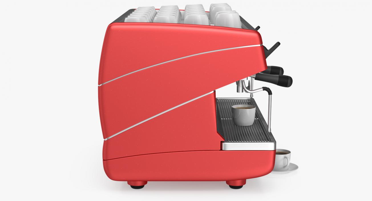 3D Espresso Machine with Coffee Cups model