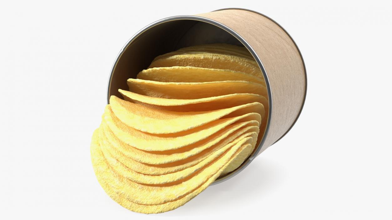 Small Potato Chips Paper Tube 3D model