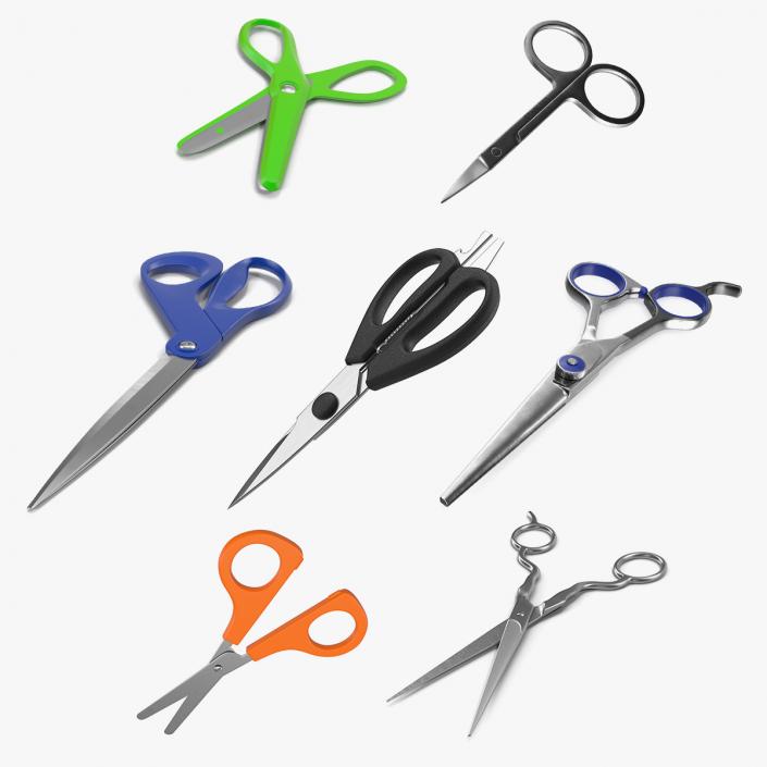 3D Scissors Collection 3