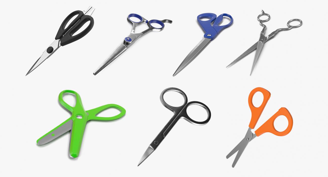 3D Scissors Collection 3