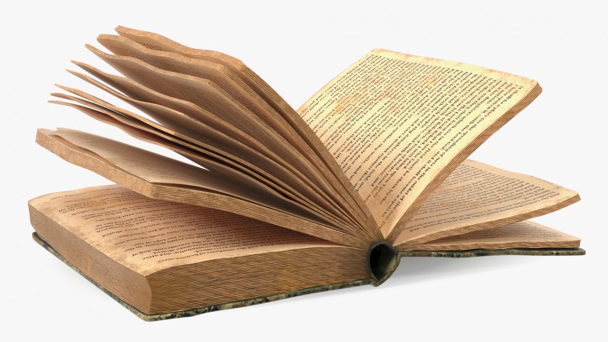 3D model Old Open Books Collection