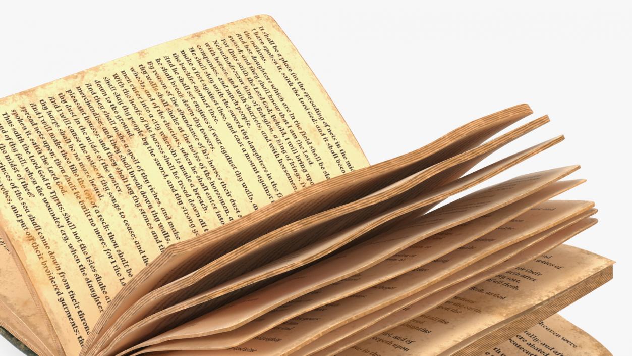 3D model Old Open Books Collection