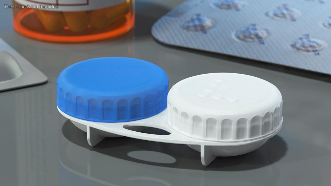 3D Bausch and Lomb Contact Lens Case model