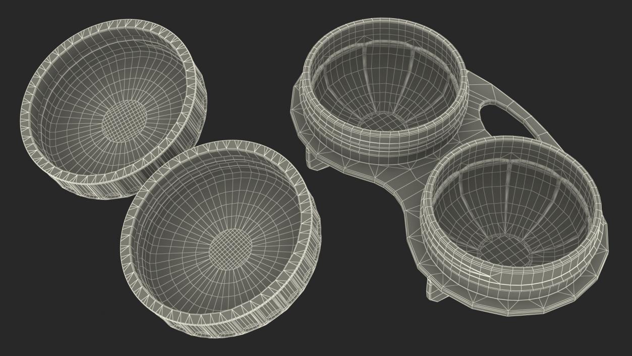 3D Bausch and Lomb Contact Lens Case model