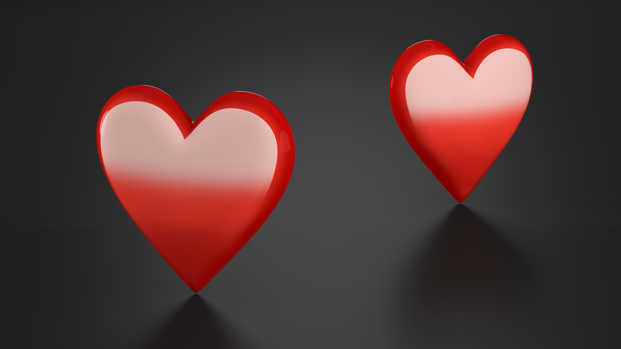 3D model Emoji Red Heart