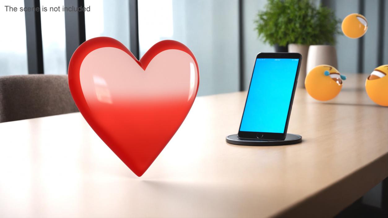 3D model Emoji Red Heart