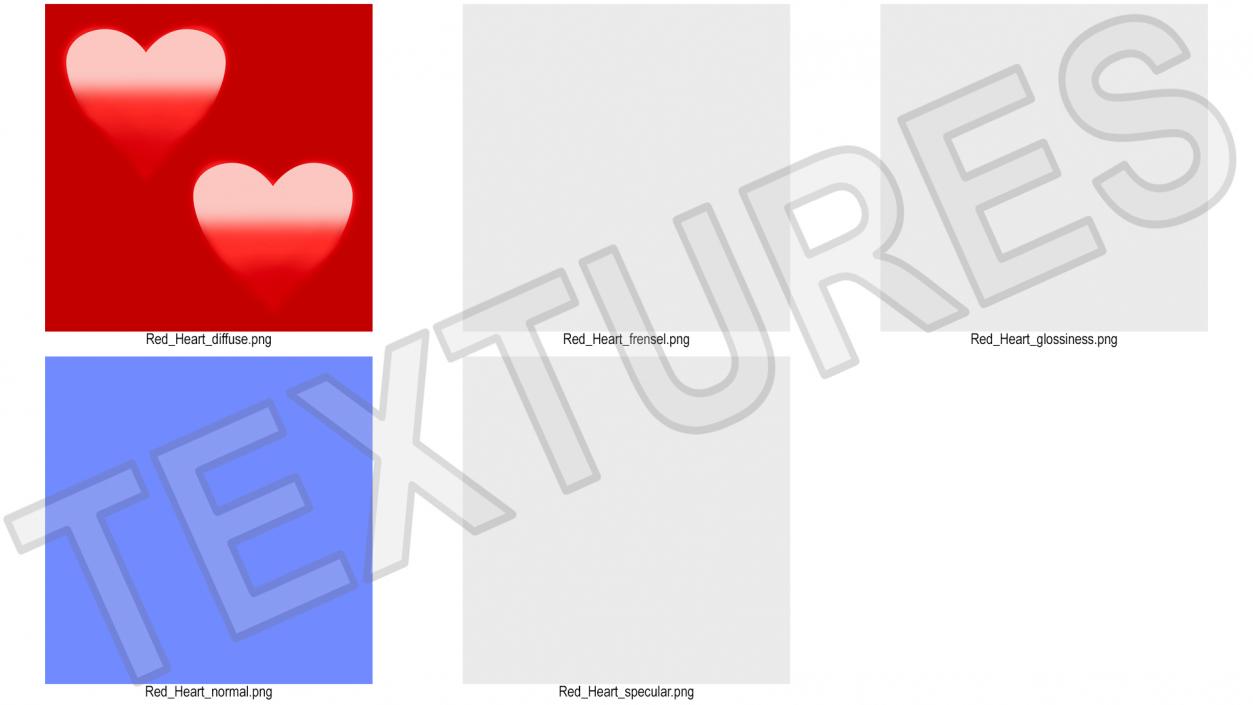 3D model Emoji Red Heart