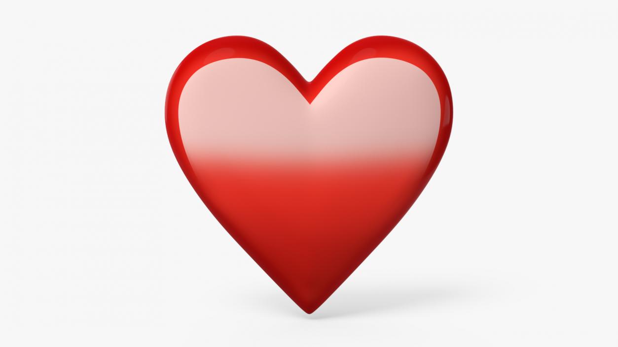 3D model Emoji Red Heart