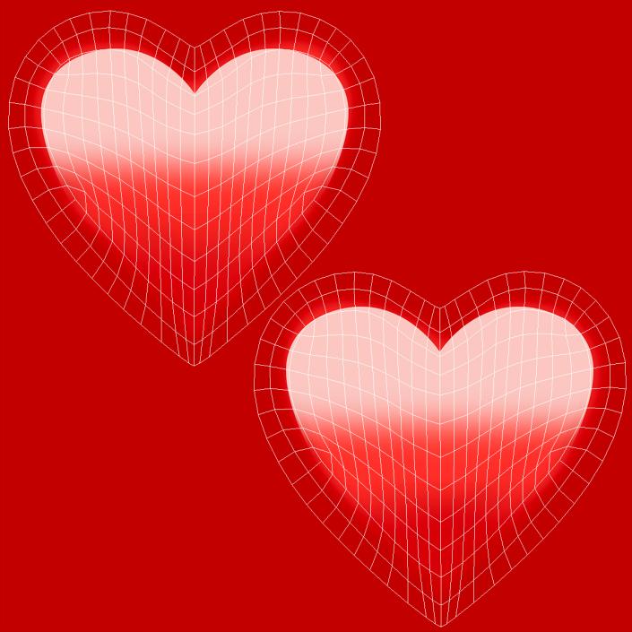 3D model Emoji Red Heart