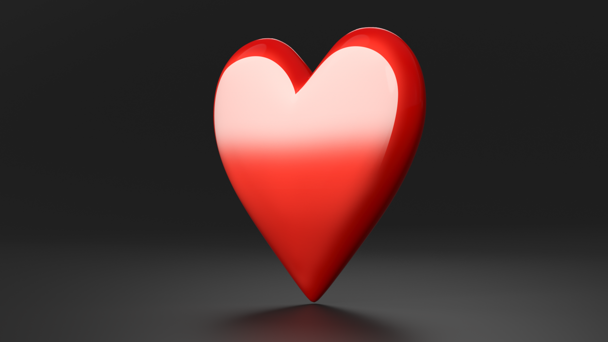 3D model Emoji Red Heart