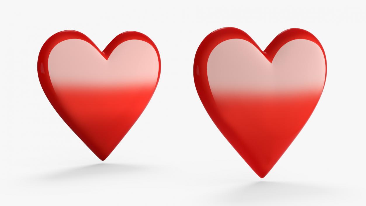 3D model Emoji Red Heart