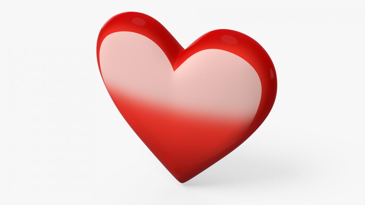 3D model Emoji Red Heart