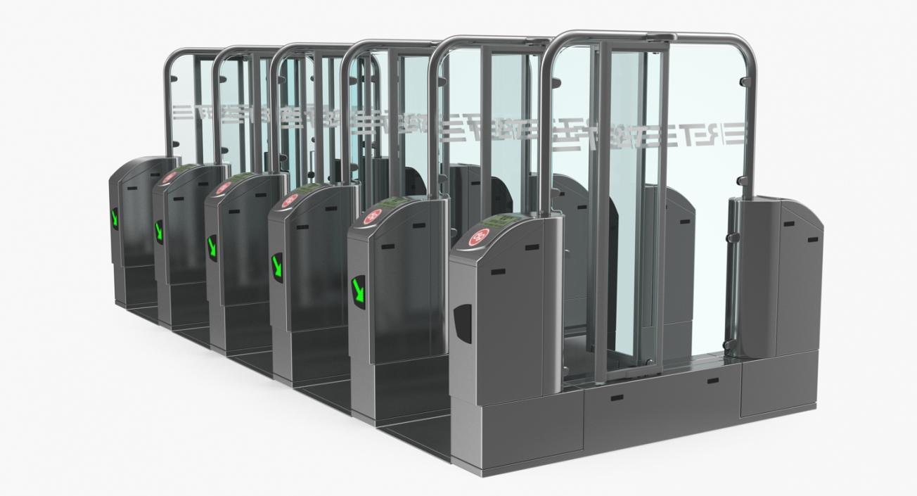 Subway Turnstile Complex 3D model