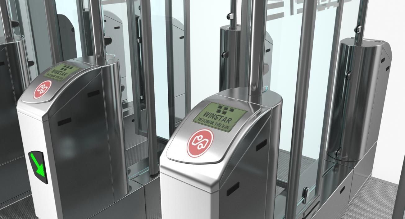 Subway Turnstile Complex 3D model